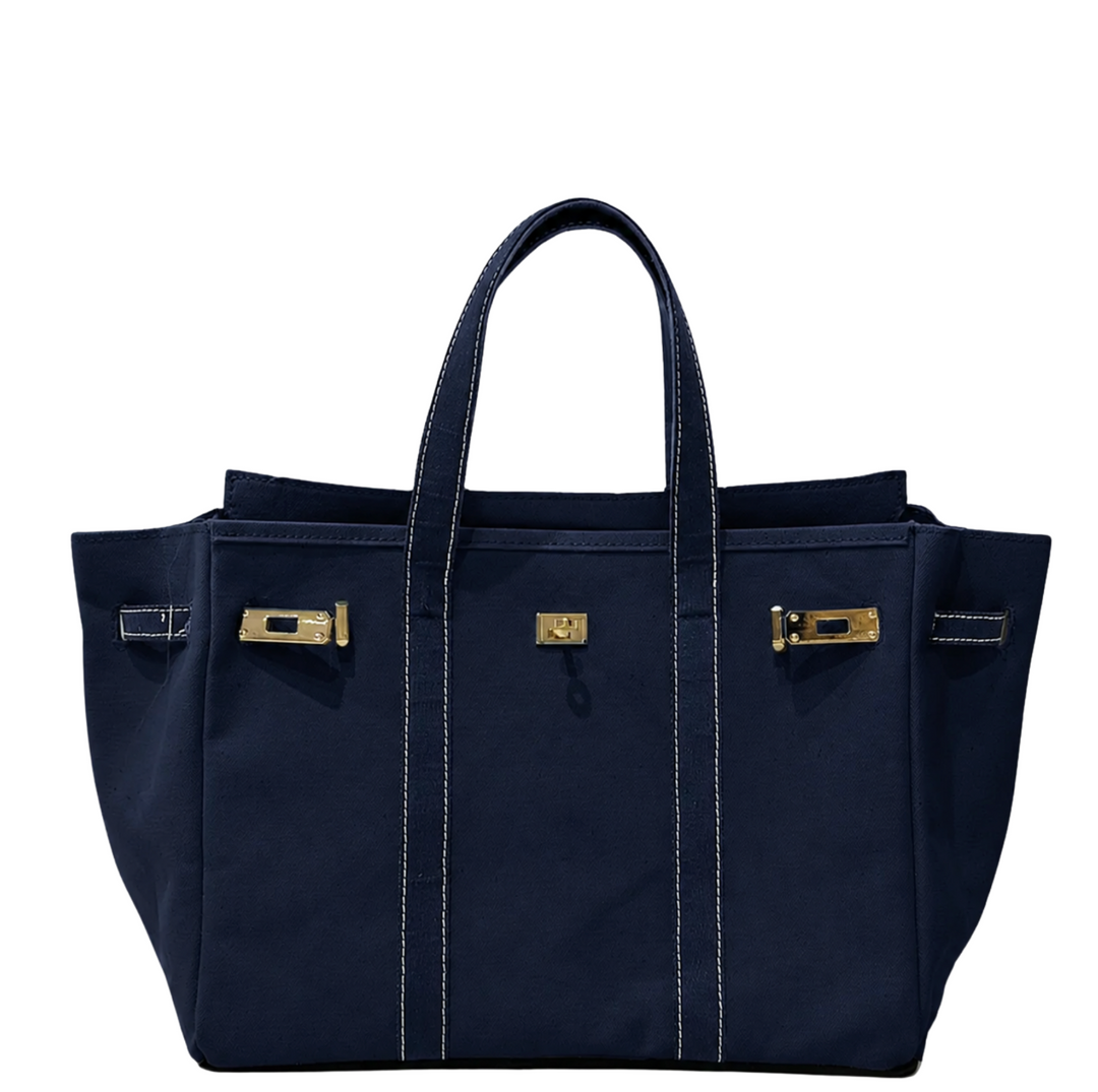 Harbor Canvas Tote - Navy
