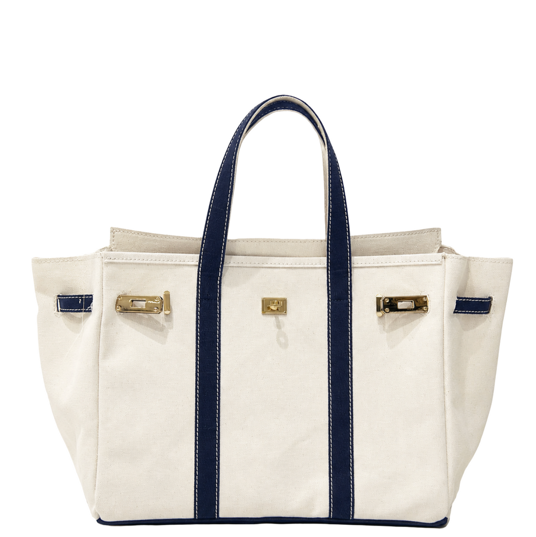Harbor Canvas Tote - Navy Trim