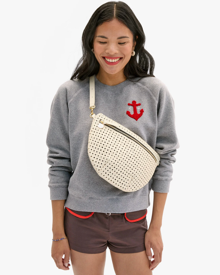 Le Court Sweatshirt - Grey Melange CV Anchor