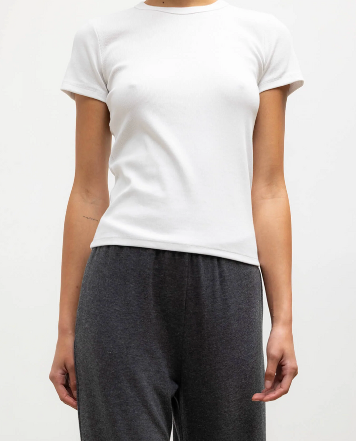 Kelly Slim Fit Tee - White