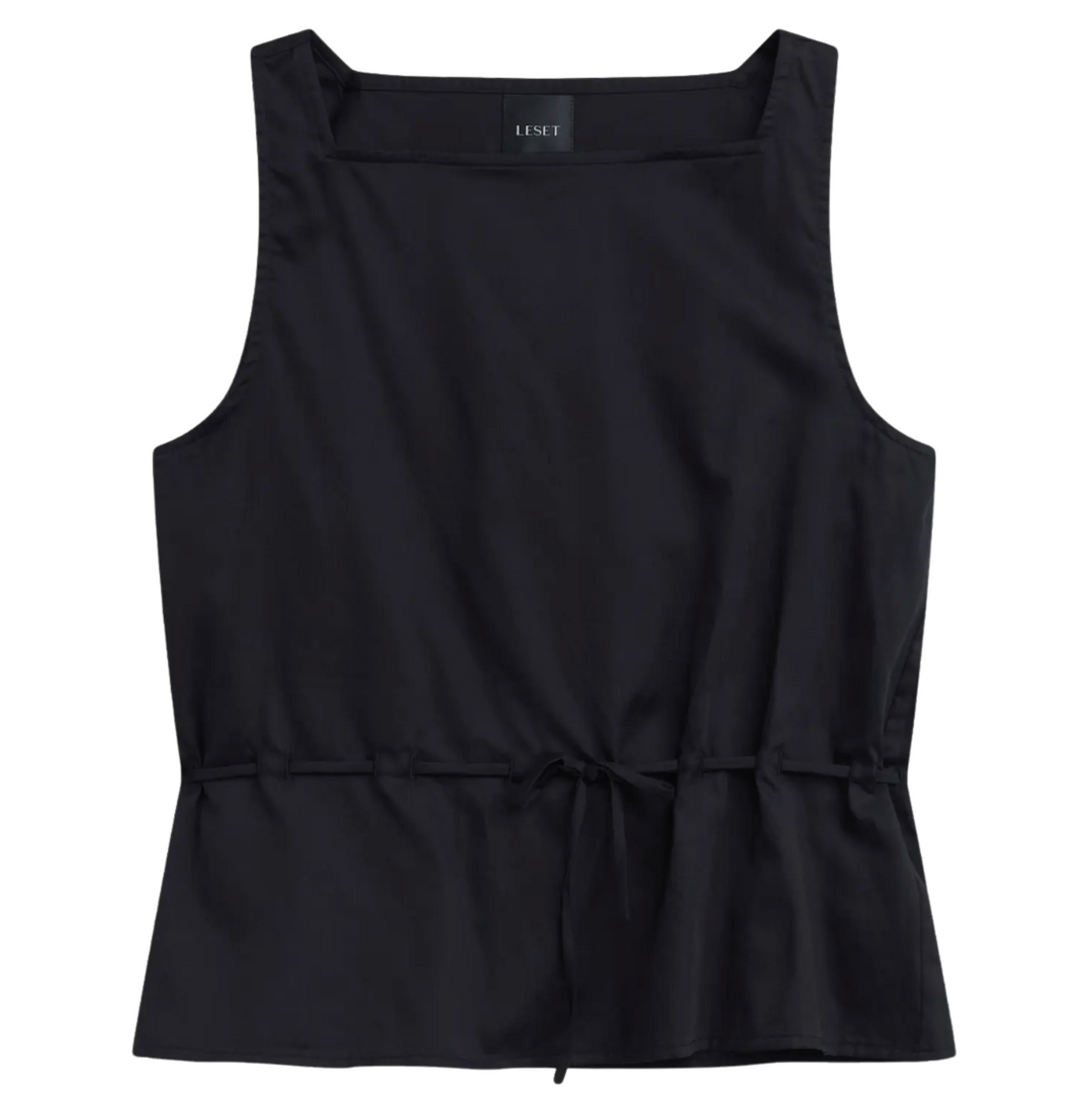 Yoko Drawstring Tank - Black