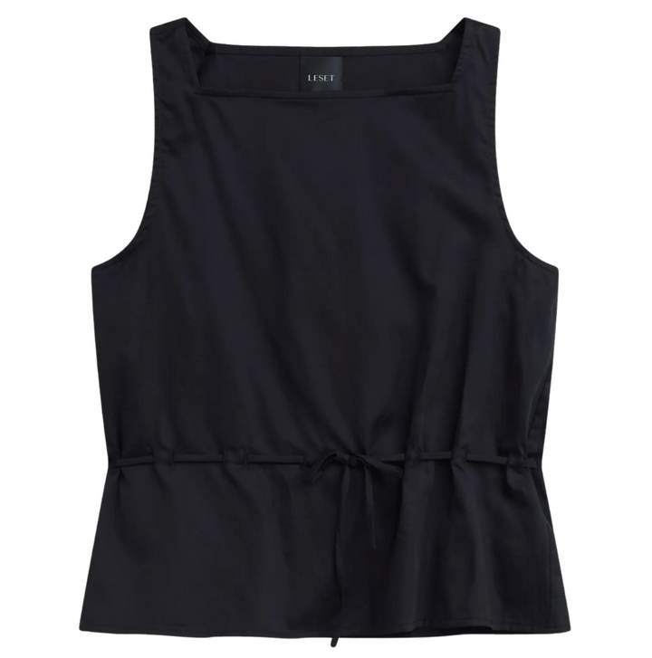 Yoko Drawstring Tank - Black