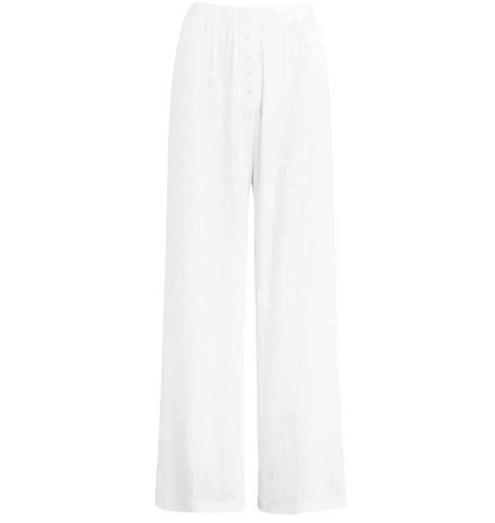 Pointelle Boxer Pant - White