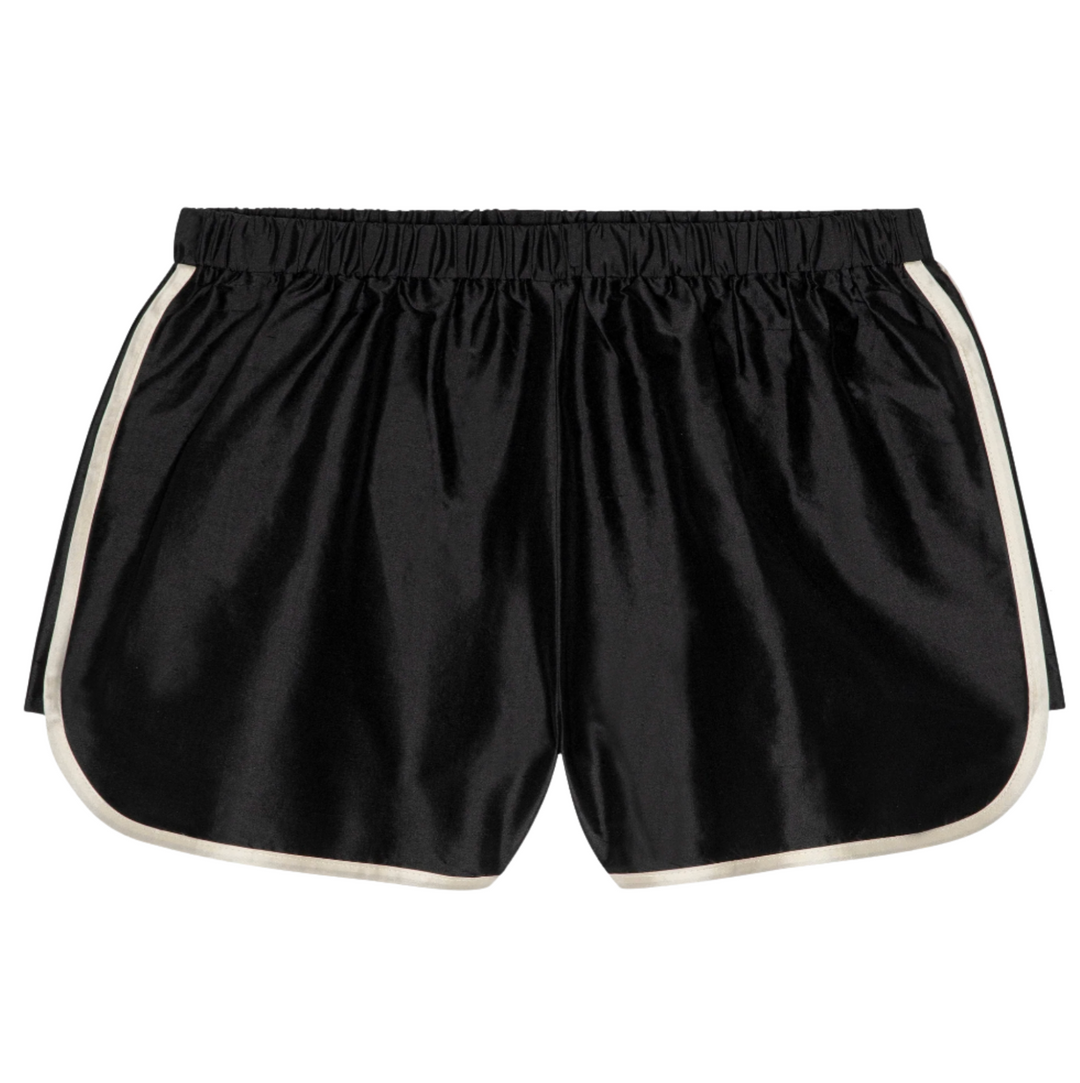 The Taffeta Racer Stripe Short - Jet