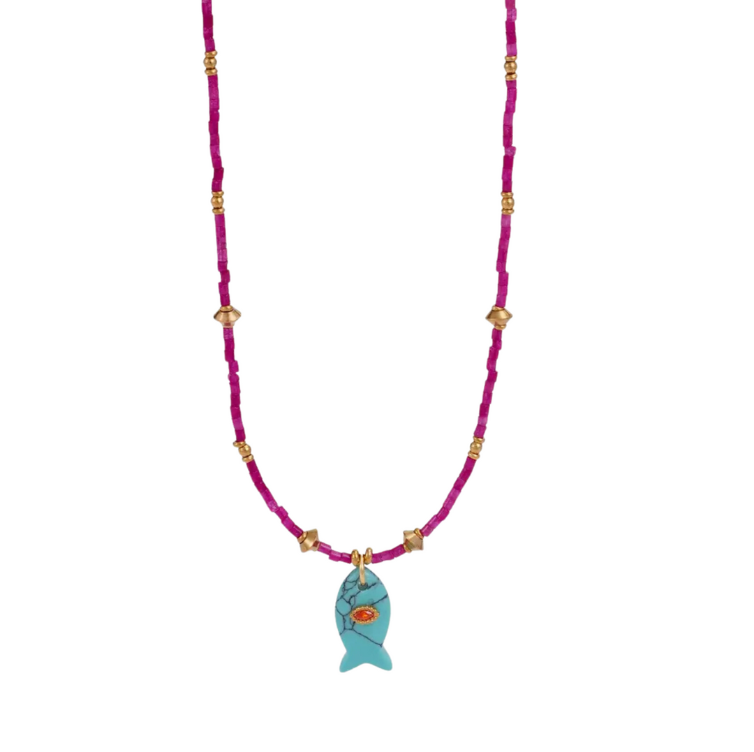 Hamptons Necklace - Magenta