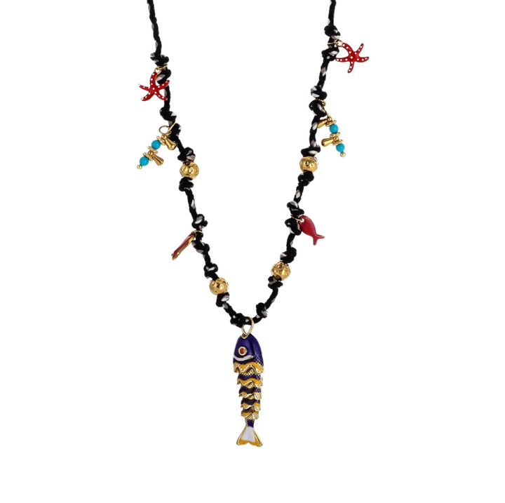 Koi Necklace - Black
