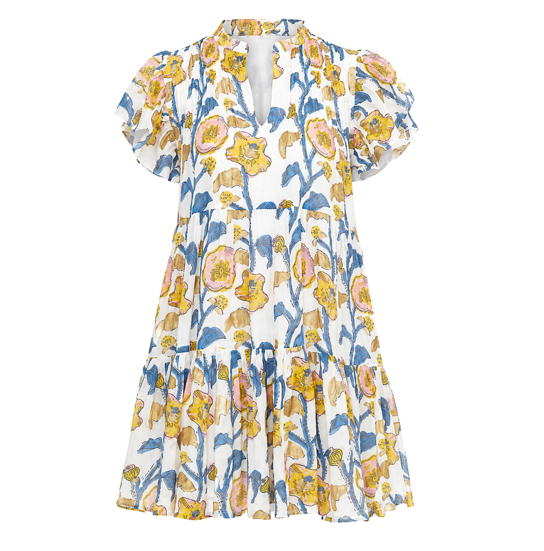 Ivy Dress - Poppy Marigold