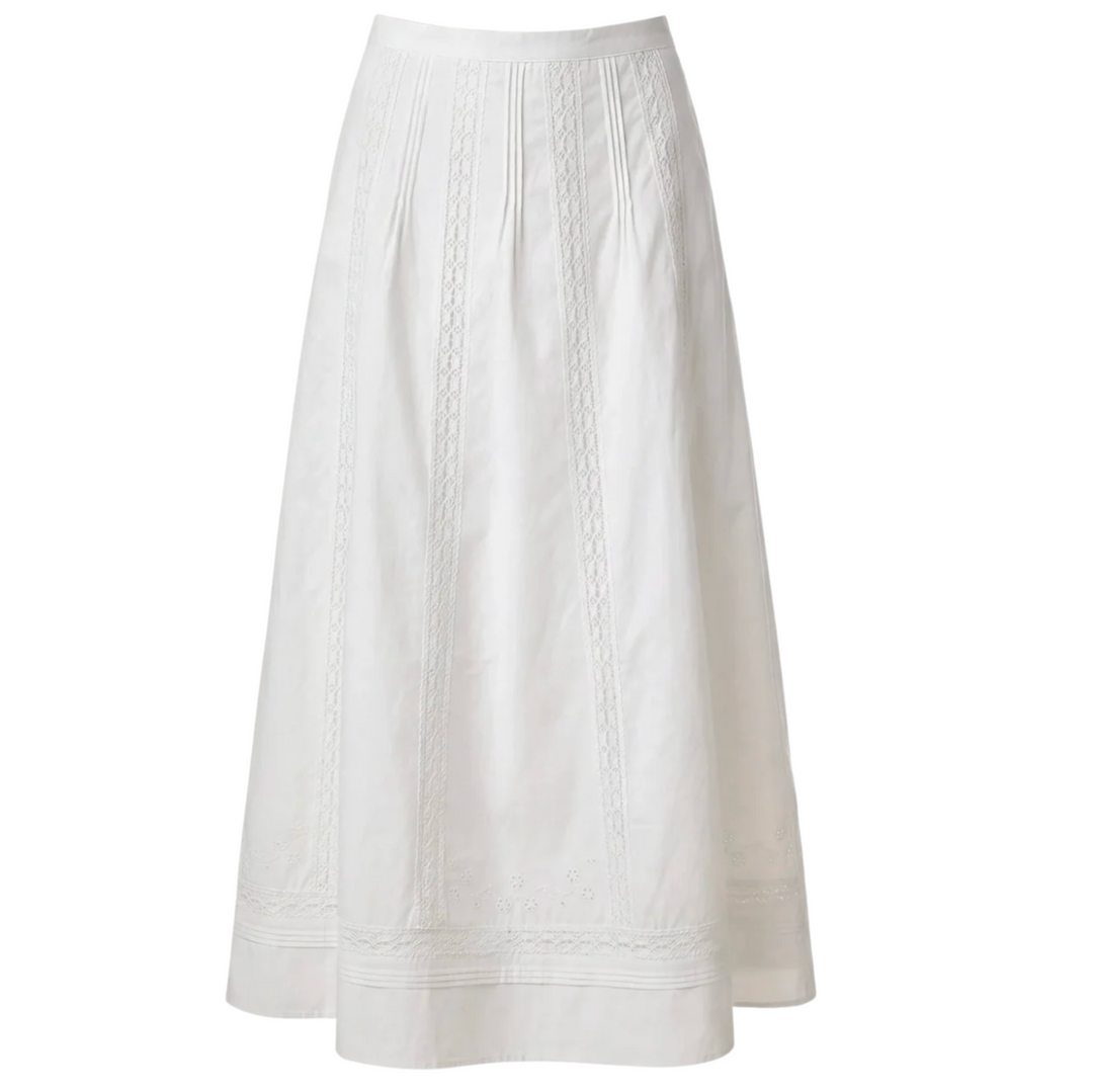 Aylin Midi Skirt - Ivory