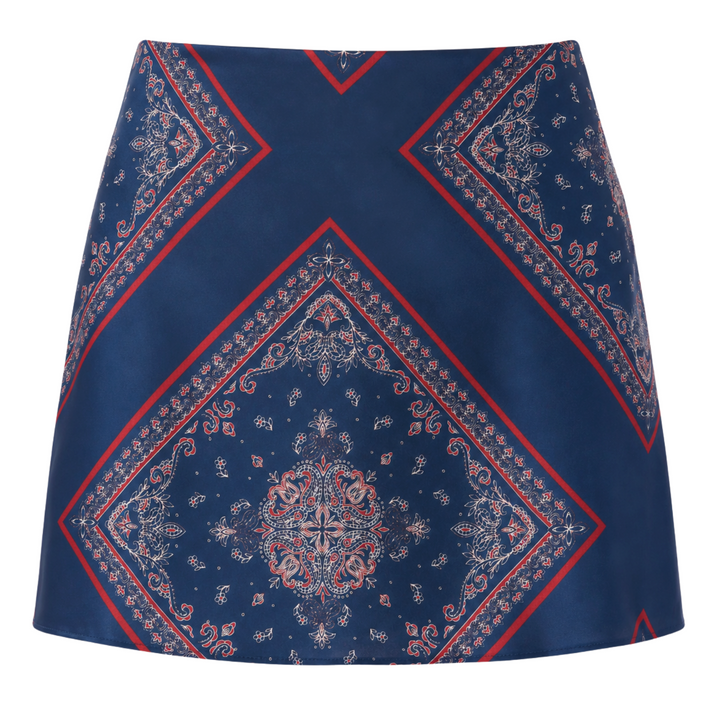 Aviva Mini Skirt - Mariner's Bandana
