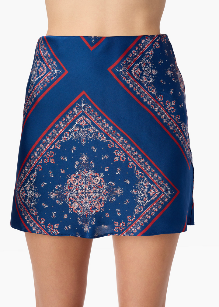 Aviva Mini Skirt - Mariner's Bandana