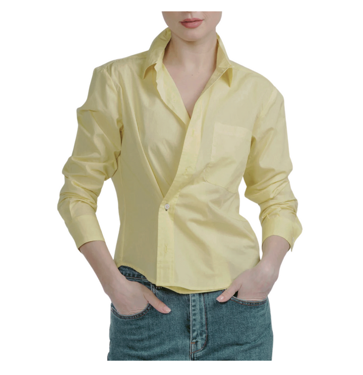 The DAILY Shirt - Butter Yellow Sheer