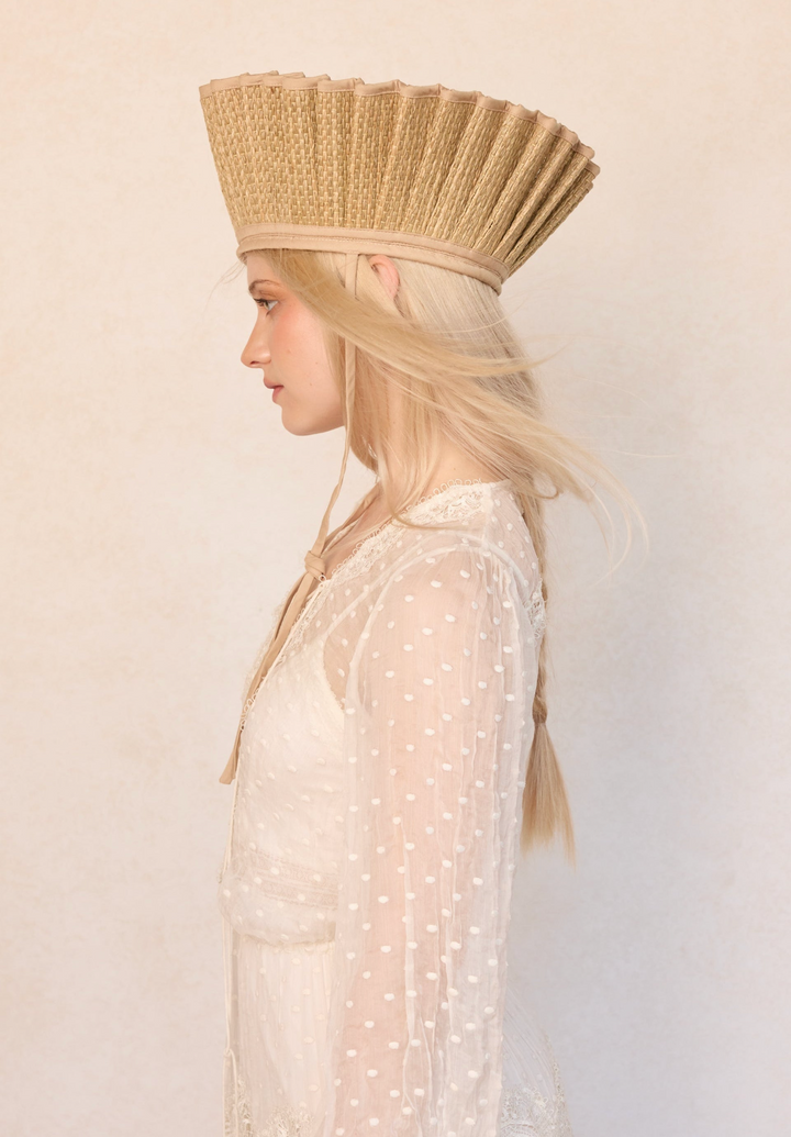 Island Maxi Capri Hat - Wheat