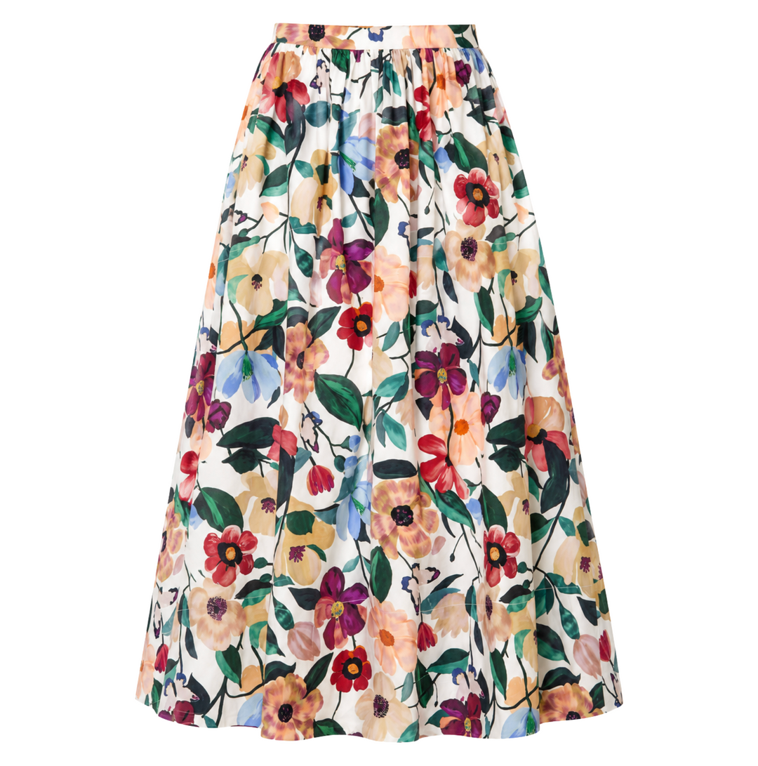Maeve Ankle Skirt - Andalusia Print