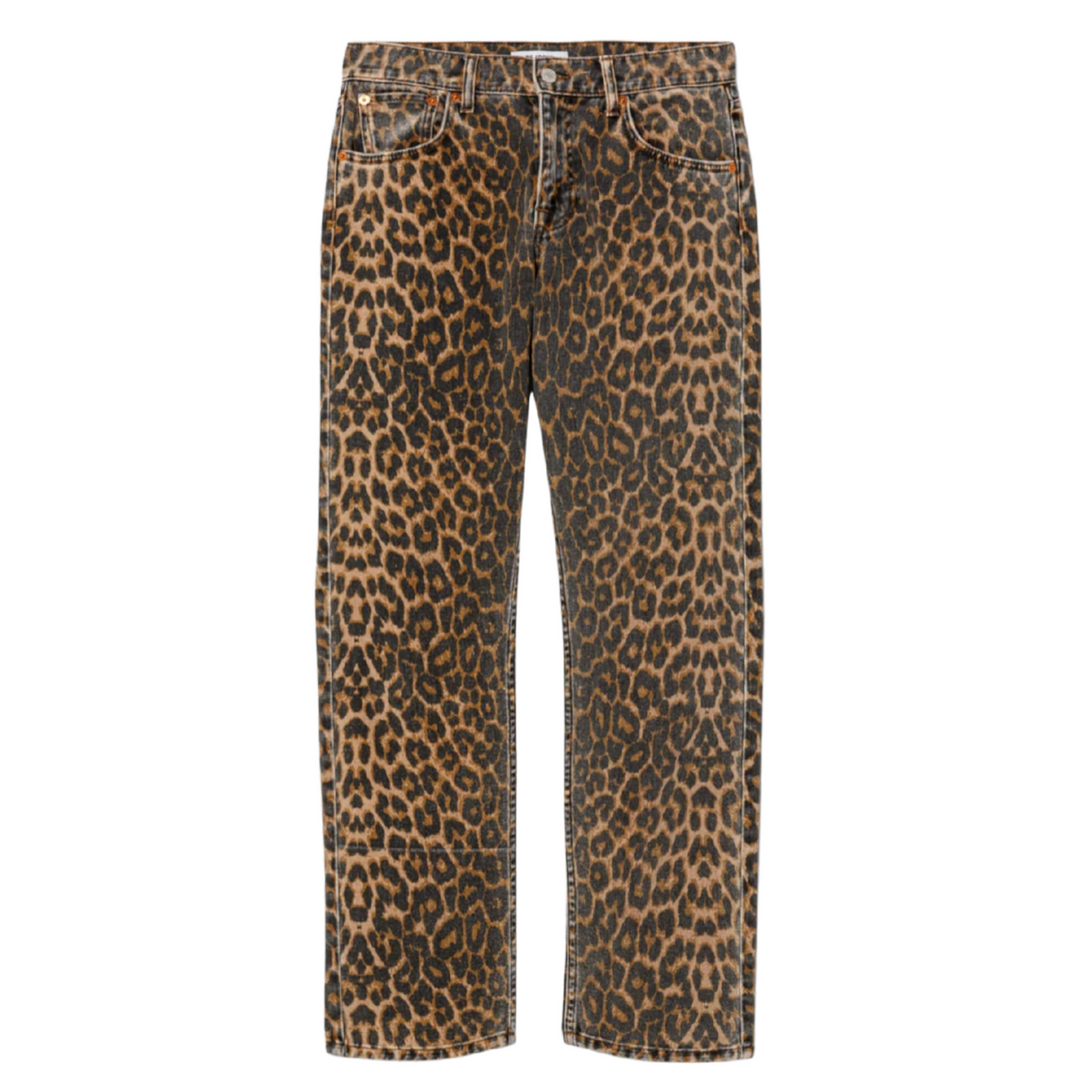 Mid Rise Blondie Crop - Leopard