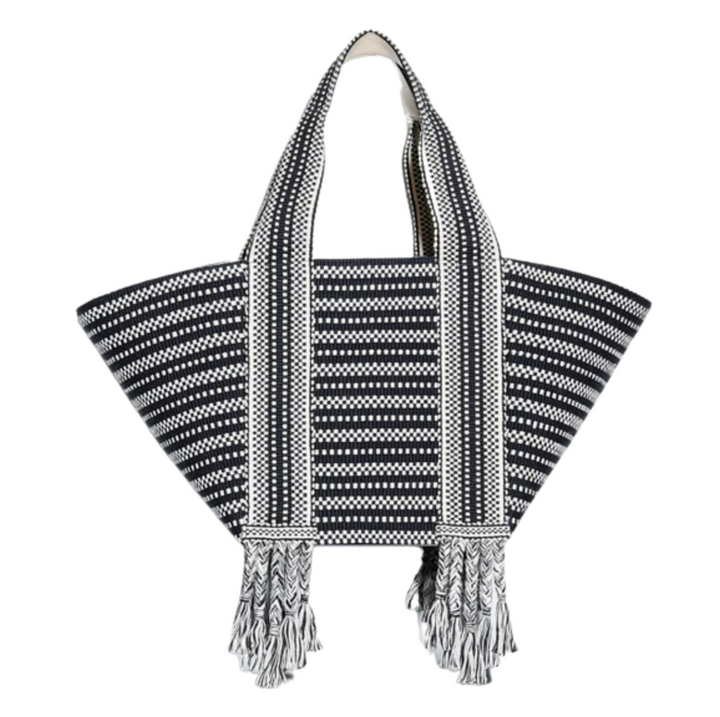 Chulo Large Tote - Ivory/Black