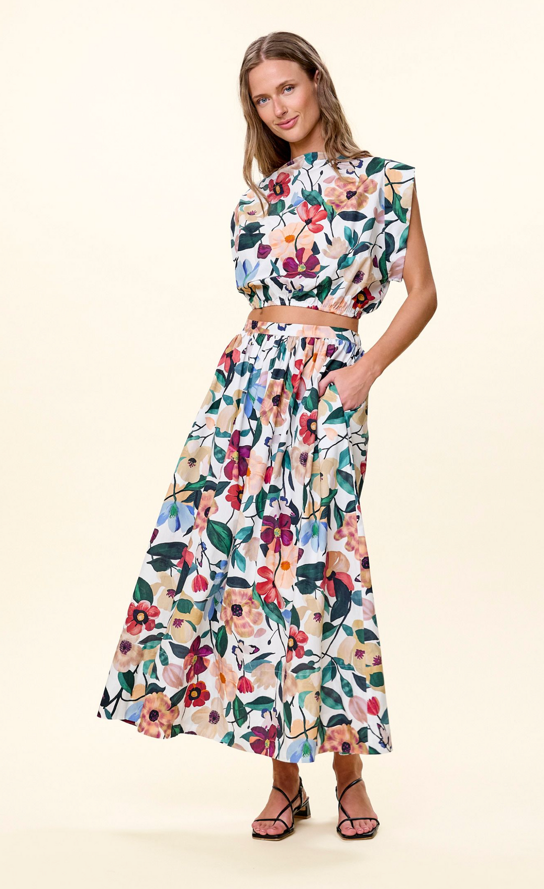 Maeve Ankle Skirt - Andalusia Print