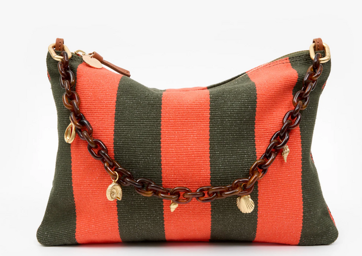 Flat Clutch w/ Tabs - Army/Poppy