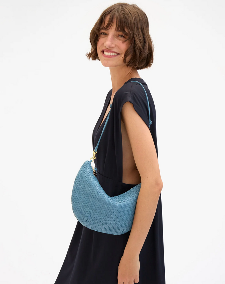 Lune - Desert Blue Woven Zig Zag