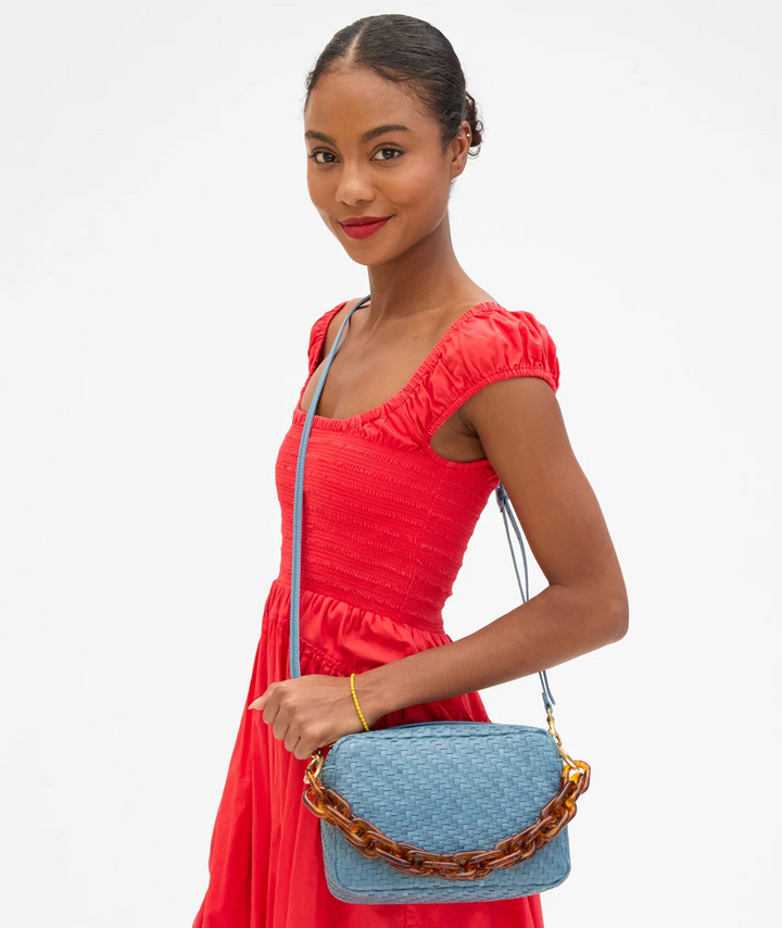Marisol - Desert Blue Woven Zig-Zag