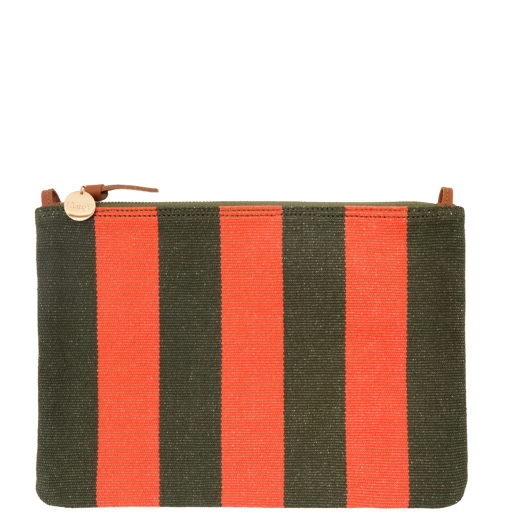 Flat Clutch w/ Tabs - Army/Poppy