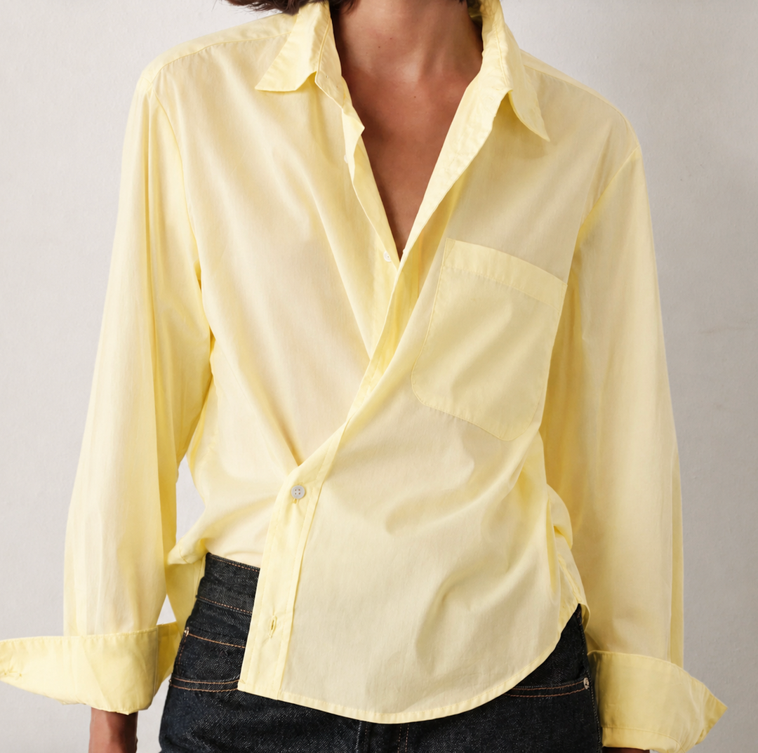 The DAILY Shirt - Butter Yellow Sheer
