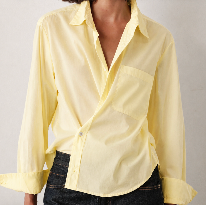 The DAILY Shirt - Butter Yellow Sheer