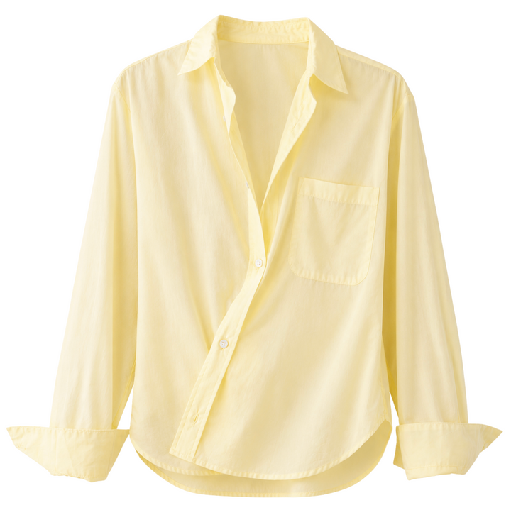 The DAILY Shirt - Butter Yellow Sheer