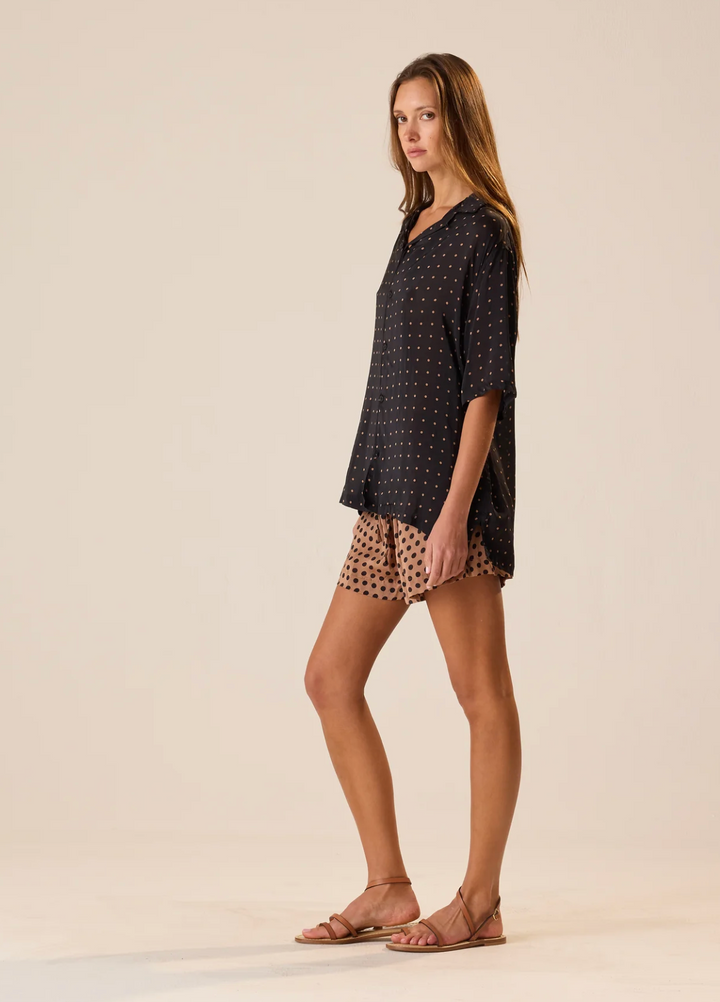 Jasper Short - Polka Dot Tan/Black