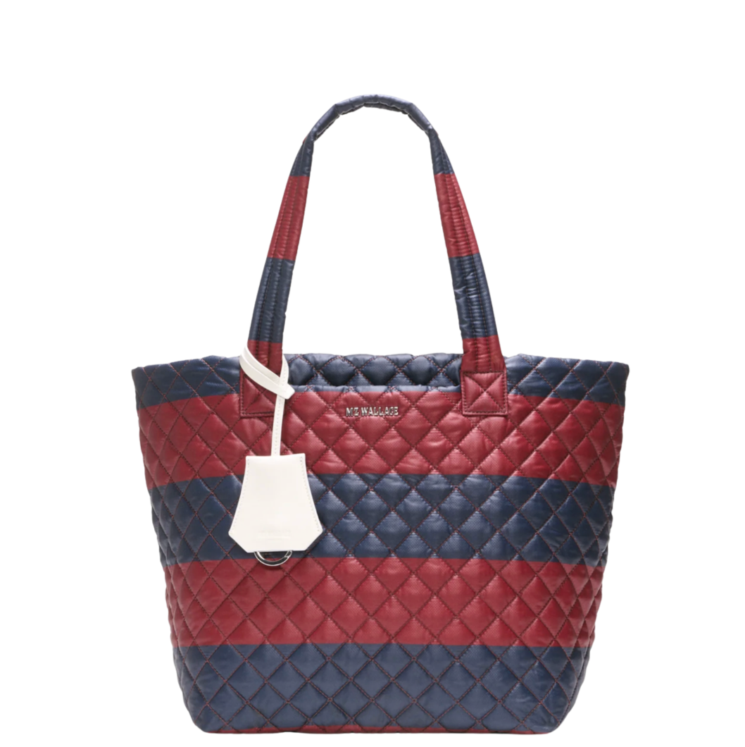 Medium Metro Tote Deluxe - Rugby Stripe