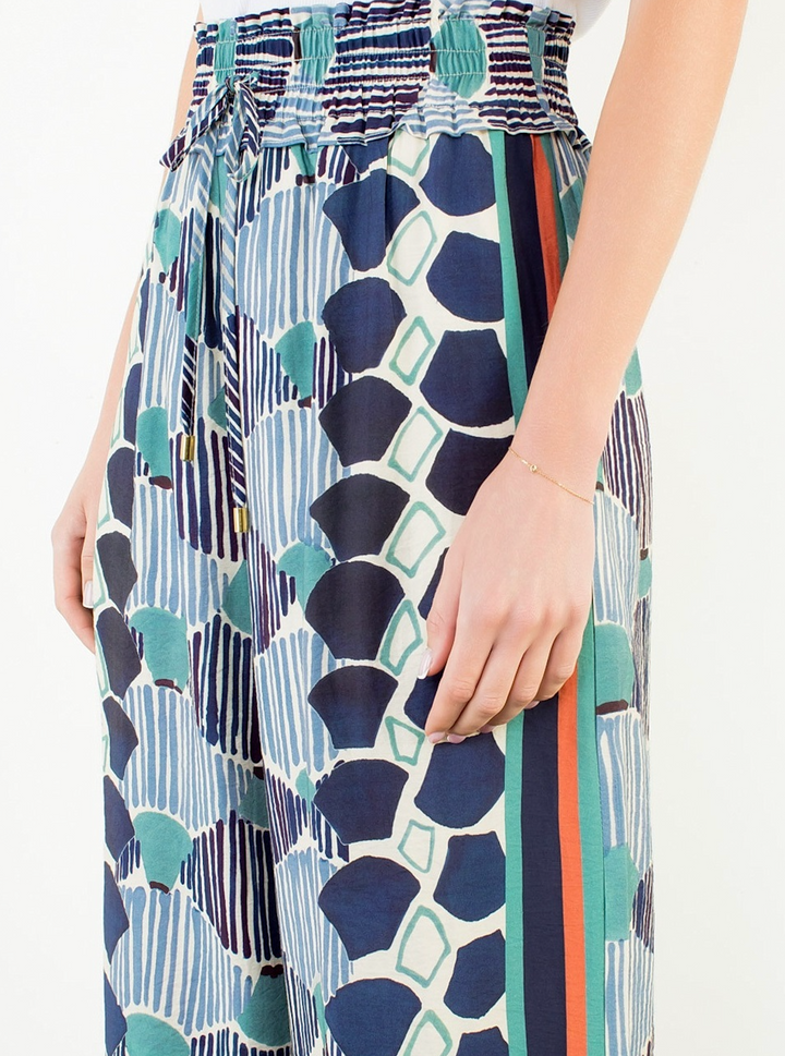 Coastal Mosaic Pant - Blue
