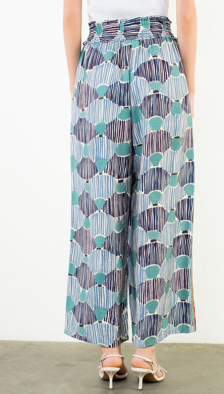 Coastal Mosaic Pant - Blue
