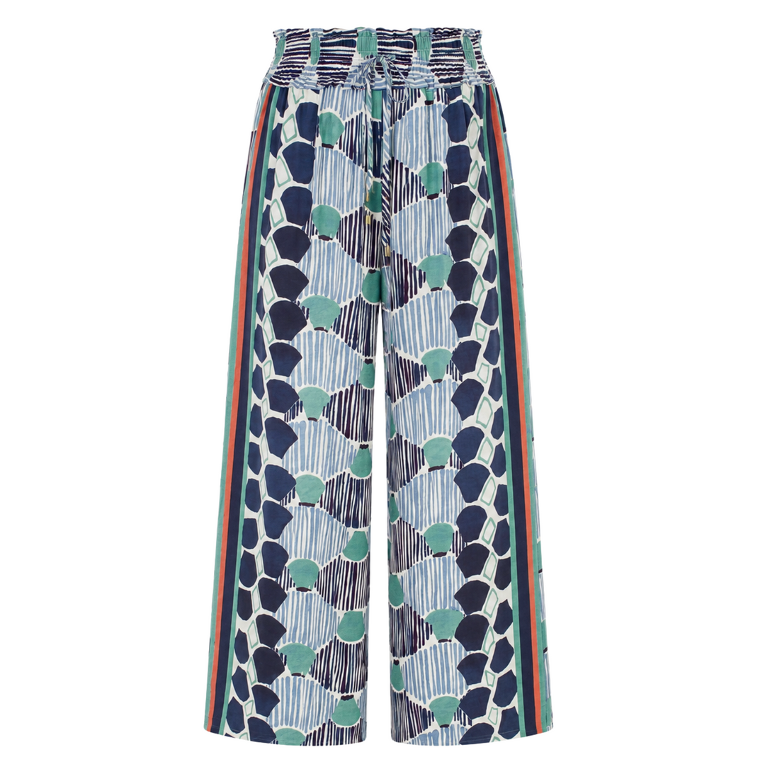 Coastal Mosaic Pant - Blue