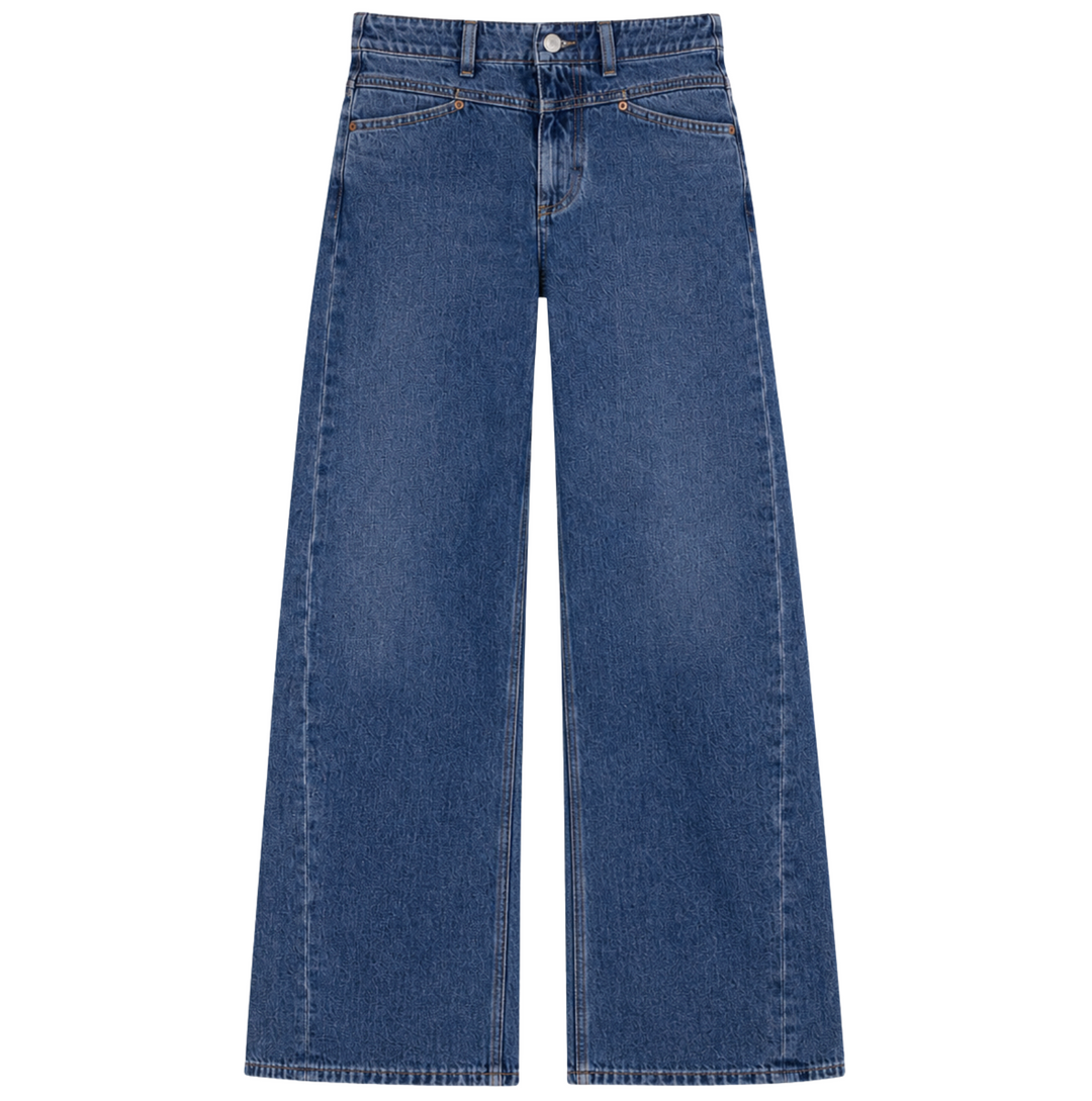 Selena Crop Cuffed - Indigo Bloom