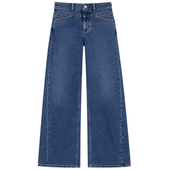 Selena Crop Cuffed - Indigo Bloom