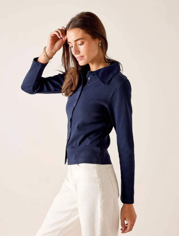 Earhart Top - Navy