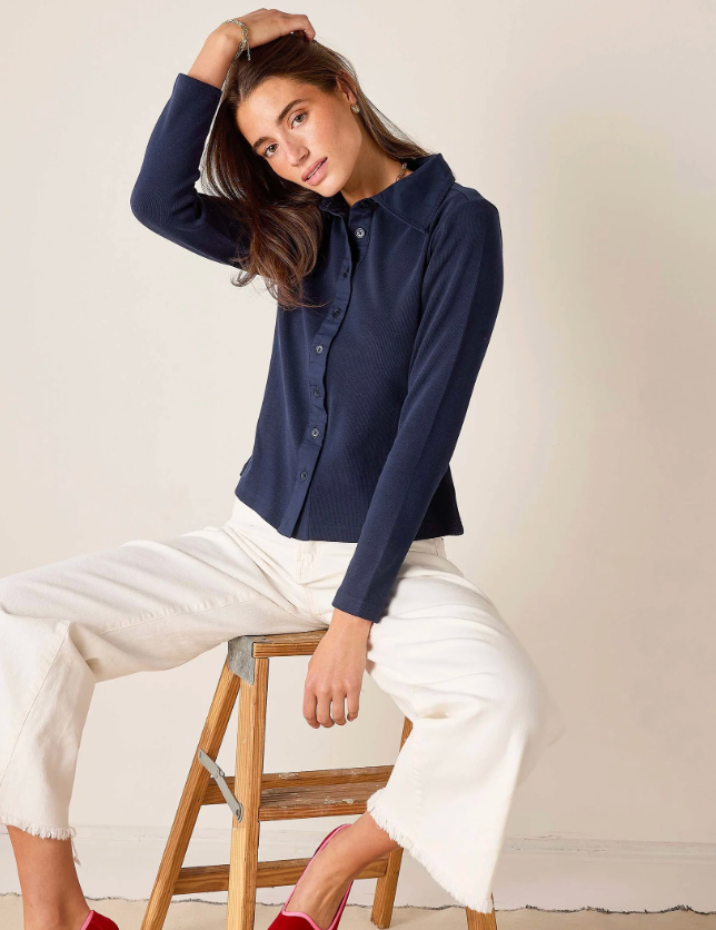 Earhart Top - Navy