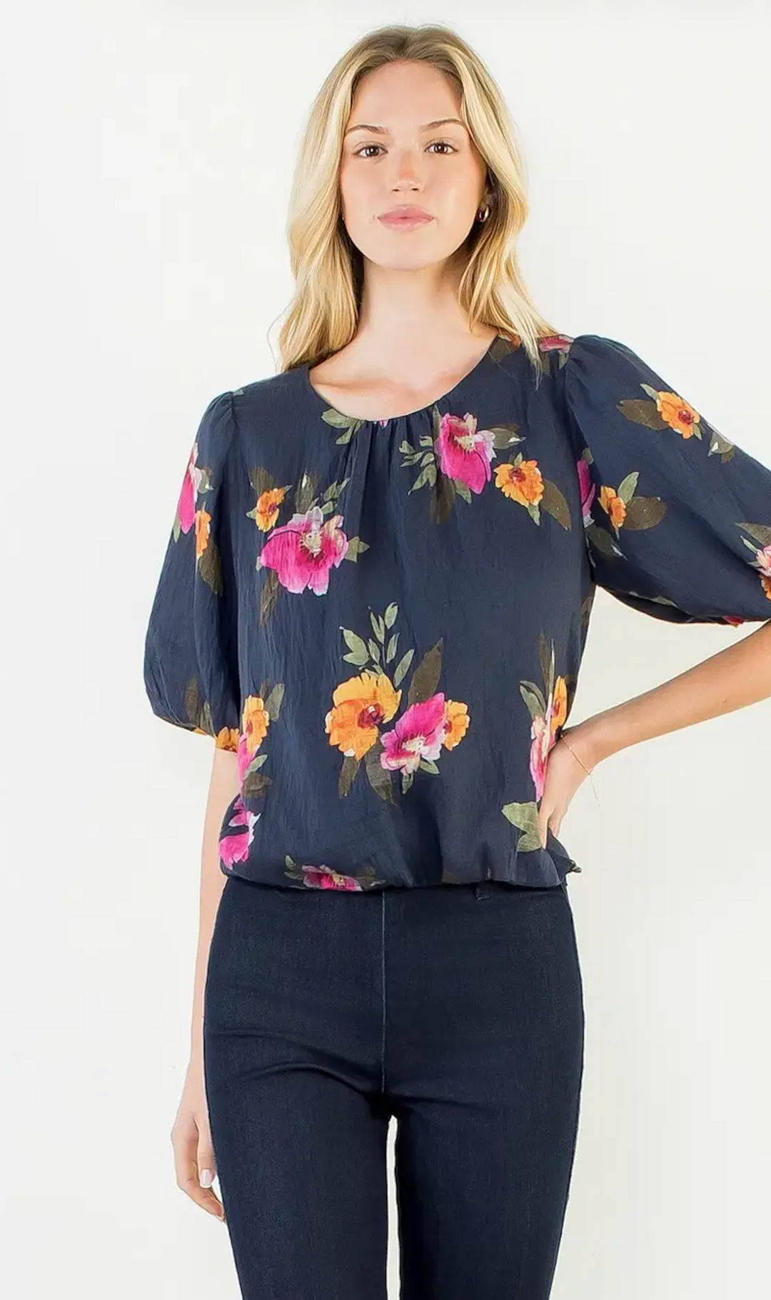 Midnight Bloom Top