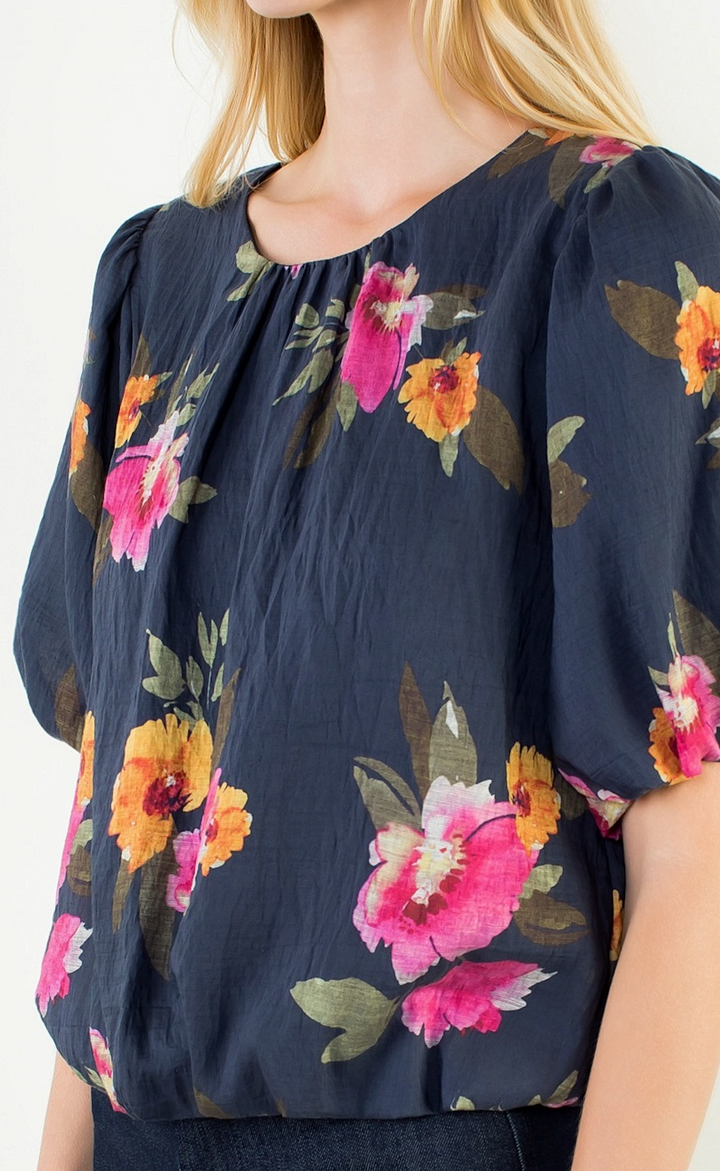 Midnight Bloom Top