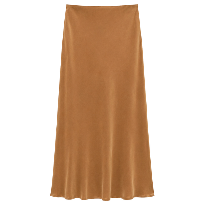 Eva Bias Ankle Skirt - Camel
