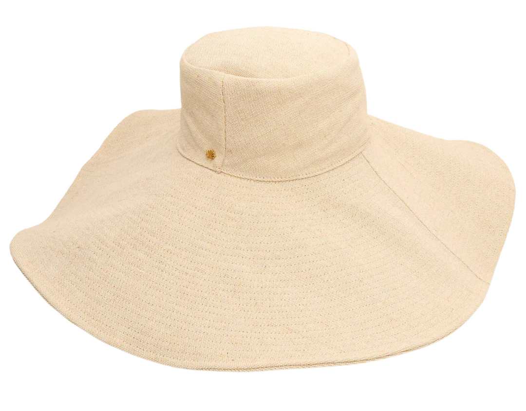 Canvas Beach Hat - Khaki