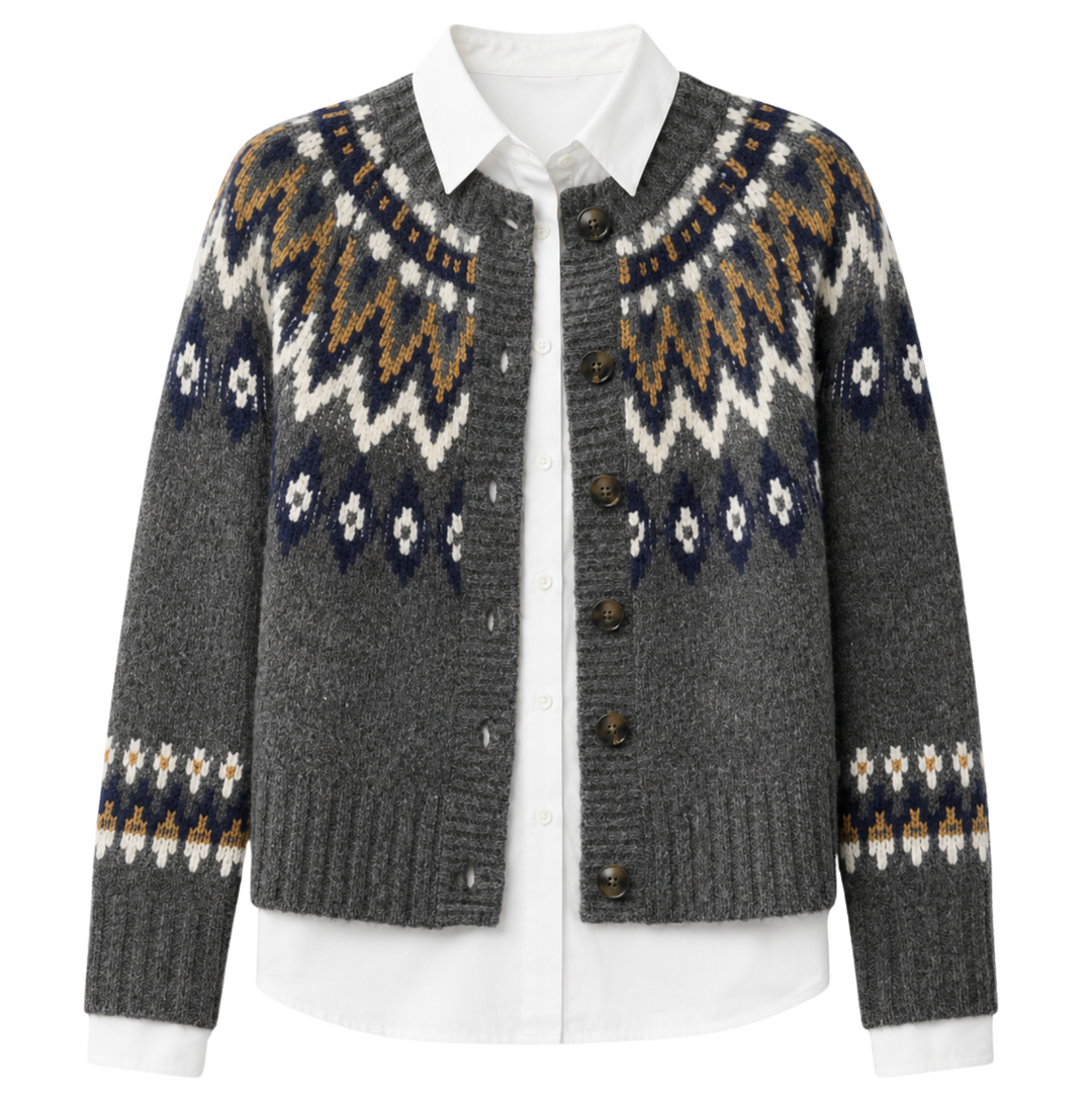 Alina Mixed Media Cardigan - Multi