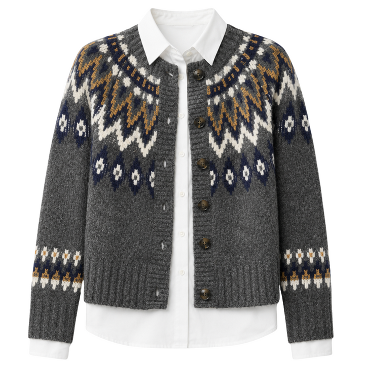 Alina Mixed Media Cardigan - Multi