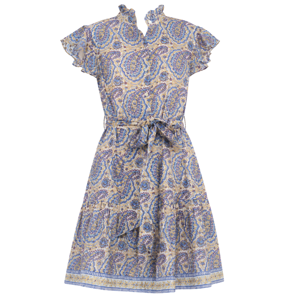 Ruffle Collar Button Mini - Izmir