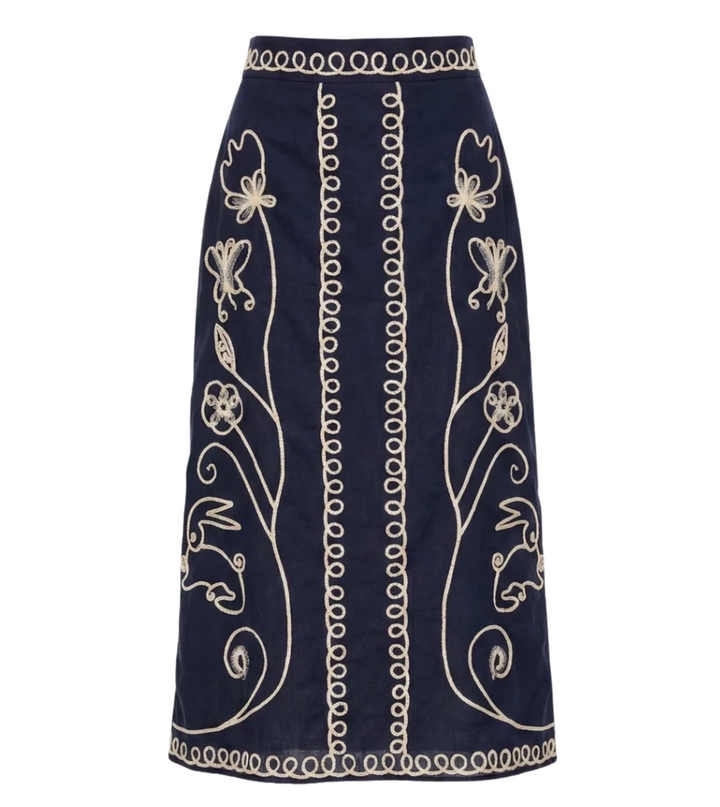 Sorina Midi Skirt - Black