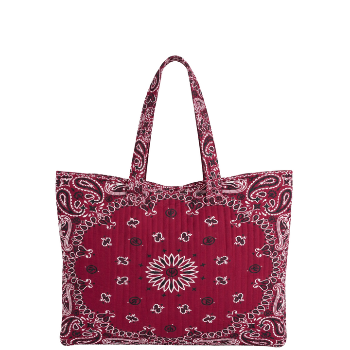 Bandana Tote - Burgundy