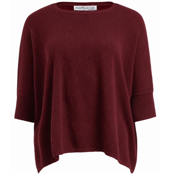 Nadine Cashmere Boxy Pullover- Hawthorn