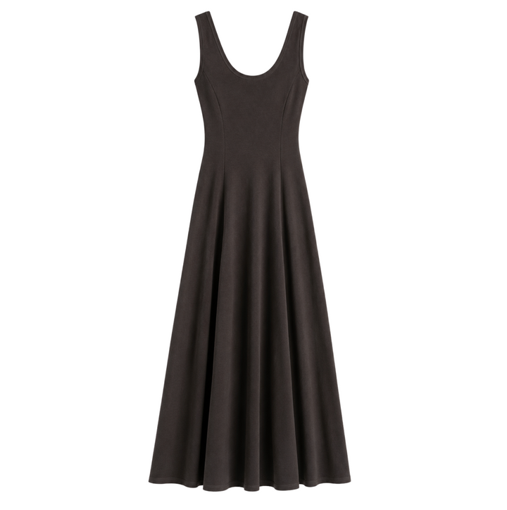 Scoop Maxi Dress - Deep Brown