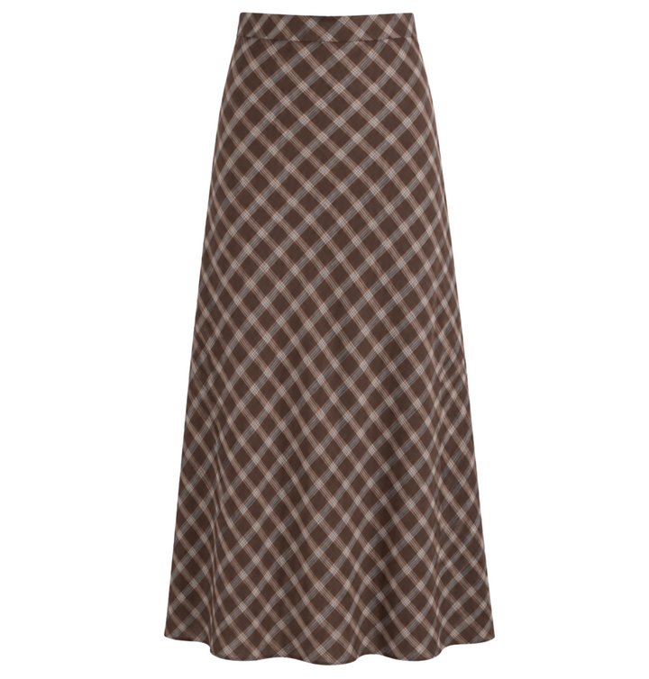 Bias Skirt 2 - Cocoa Plaid
