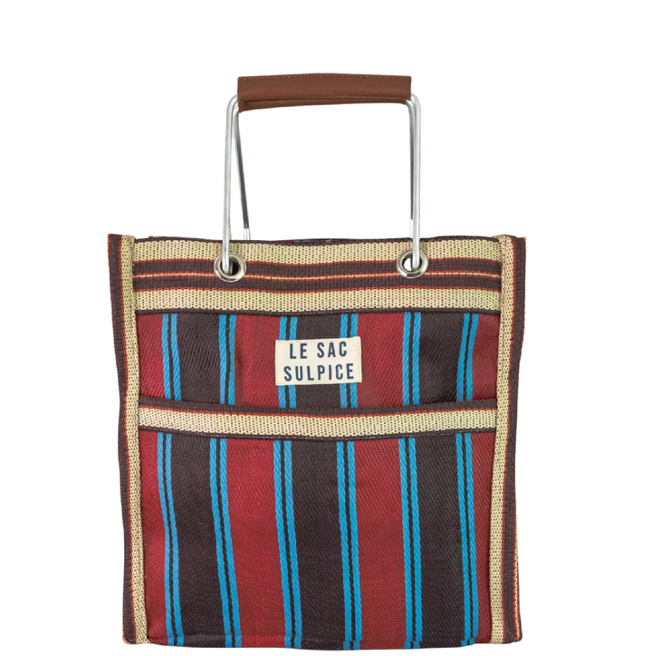 Palma Mini Metal Handle Tote - Cassis
