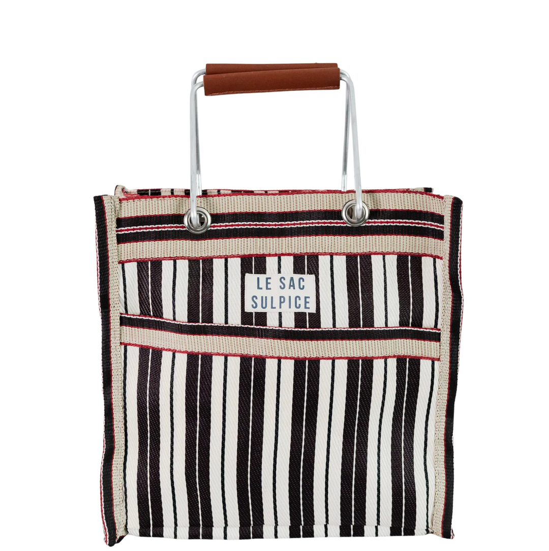 Palma Mini Metal Handle Tote - Cacao